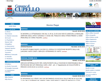 Tablet Screenshot of comunedicupello.it